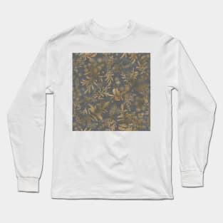 Lakeside garden watercolor earth tones water Long Sleeve T-Shirt